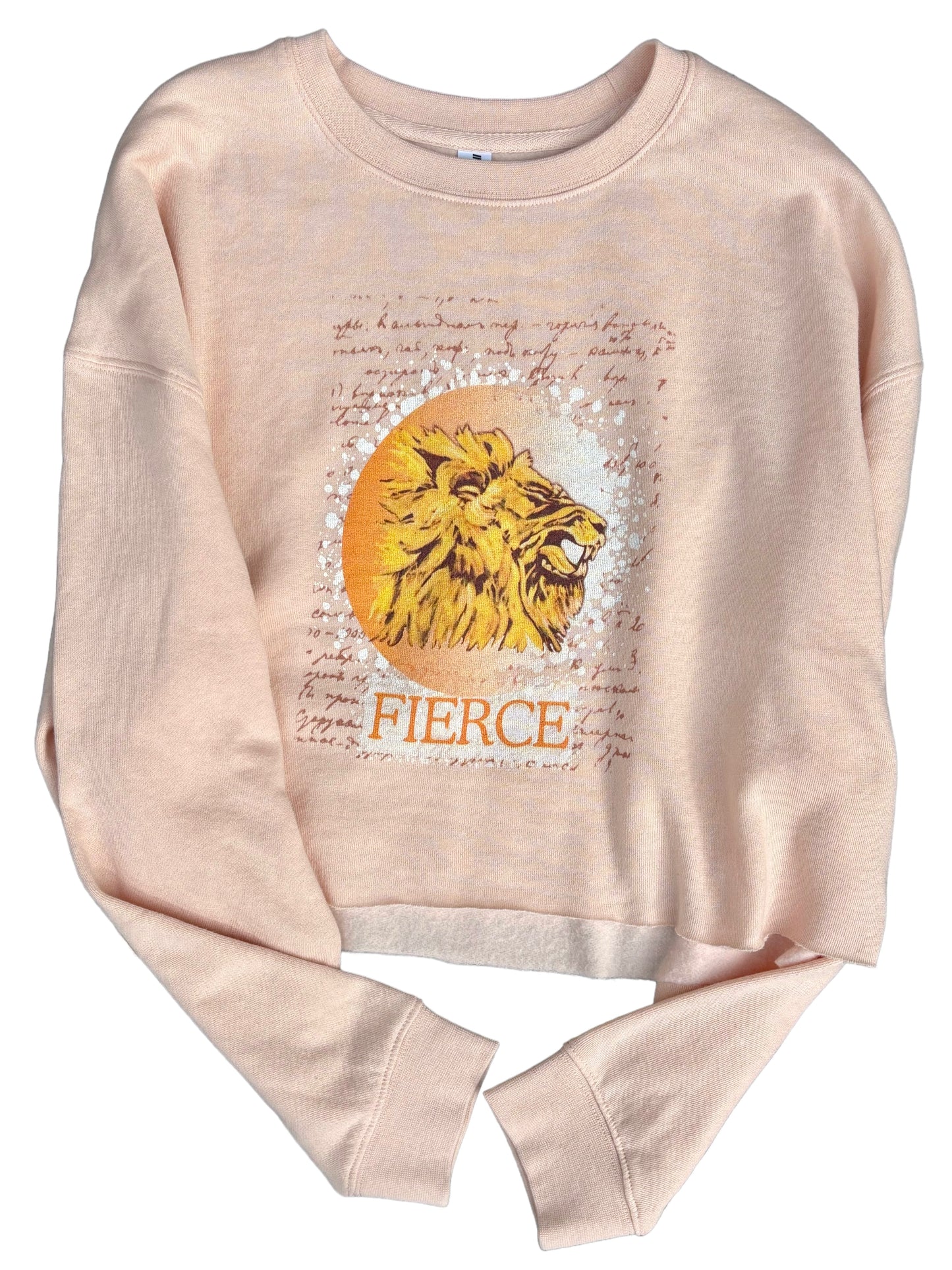 "LIBERTY WARES" FIERCE Cropped Crew Sweatshirt Dusty Pink Apliiq