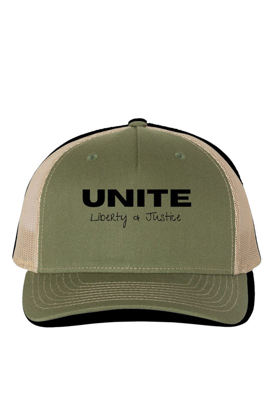 "LIBERTY WARES" UNITE UNISEX TRUCKER CAP Army Green