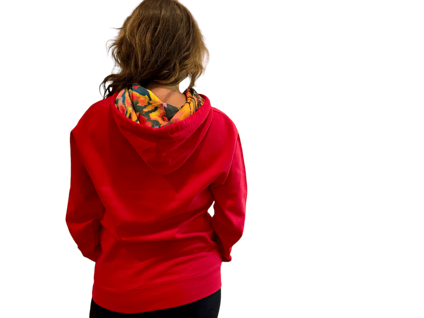 "LIBERTY WARES" ROAR!-Bird UNISEX HOOD ART HOODIE Red