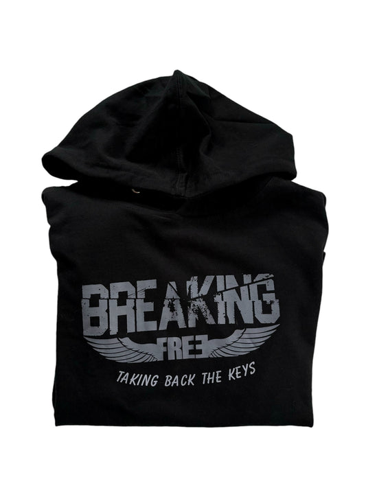 "LIBERTY WARES" BREAKING FREE-TAKING BACK THE KEYS UNISEX HOODIE Black