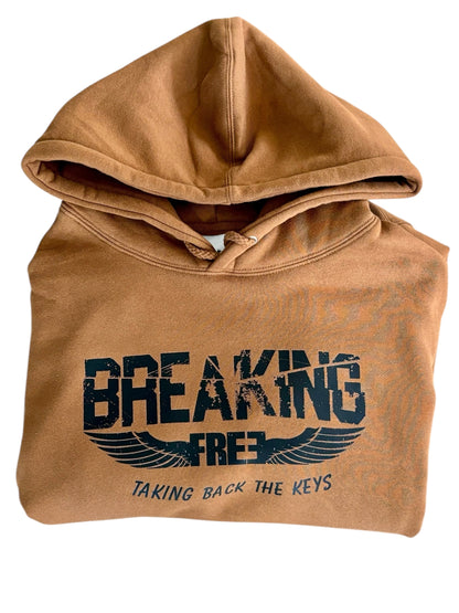 "LIBERTY WARES" BREAKING FREE UNISEX HEAVYWEIGHT HOODIE Saddle