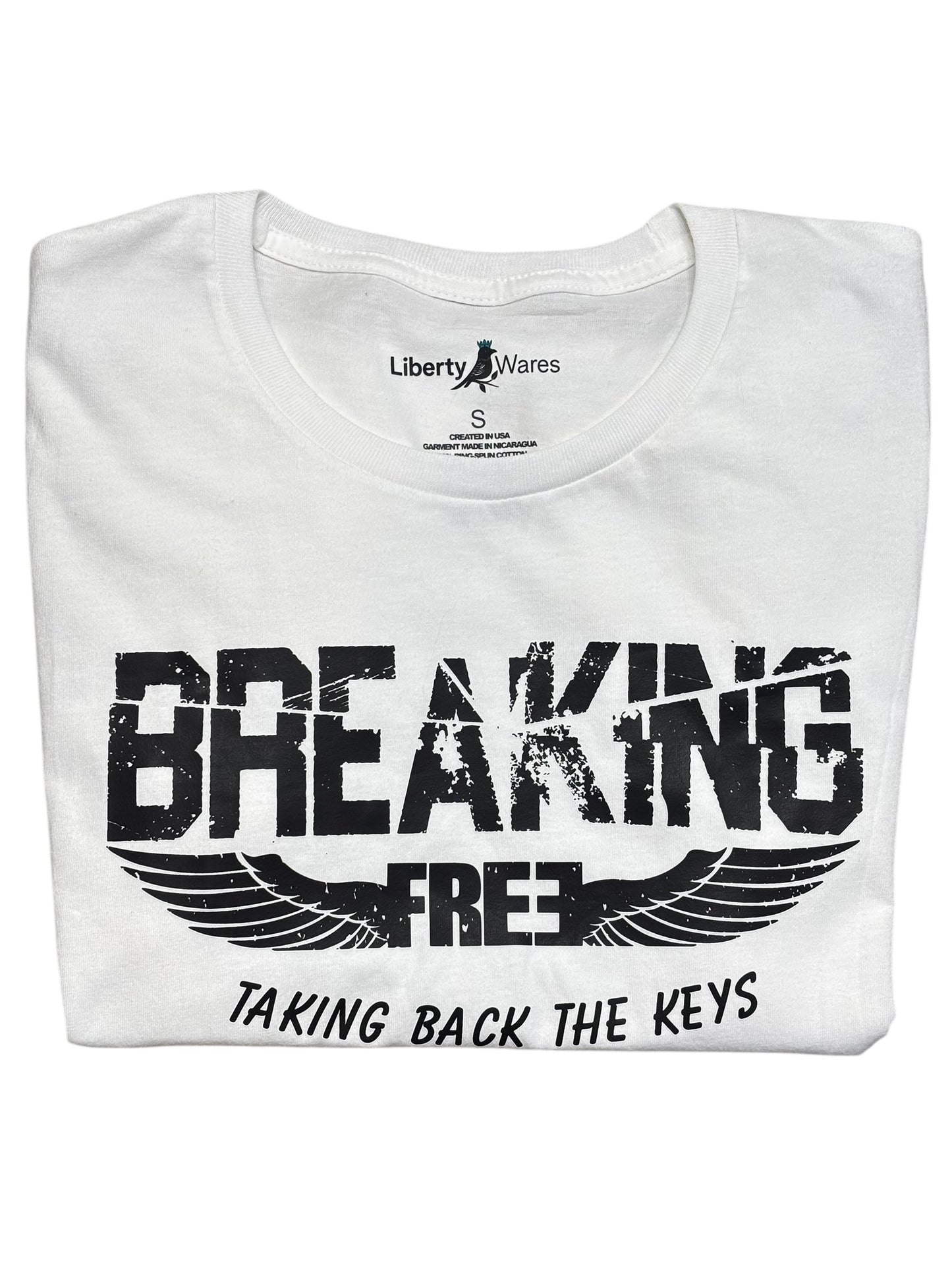 "LIBERTY WARES" BREAKING FREE CLASSIC LADIES T-Shirt White