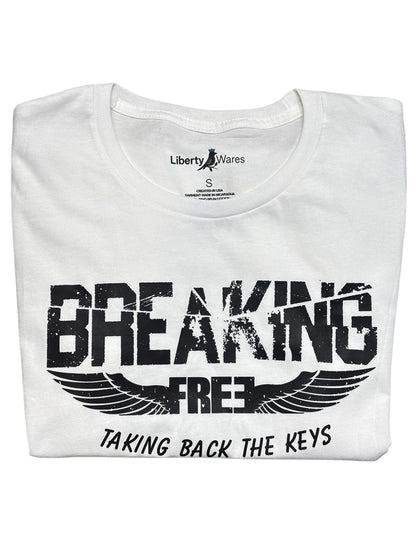 "LIBERTY WARES" BREAKING FREE CLASSIC LADIES T-Shirt White