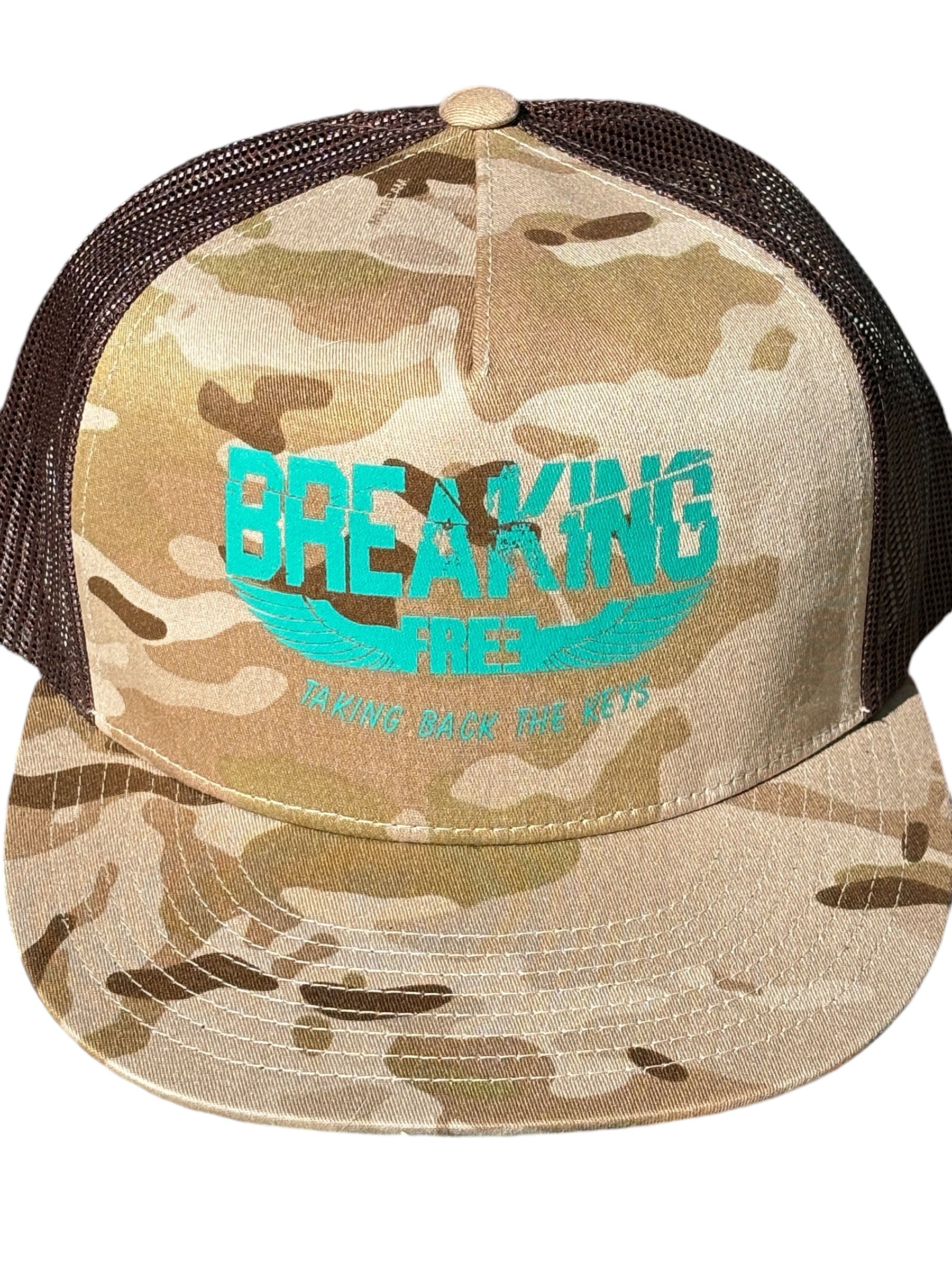 "LIBERTY WARES" BREAKING FREE TRUCKER HAT Multicam Arid Apliiq