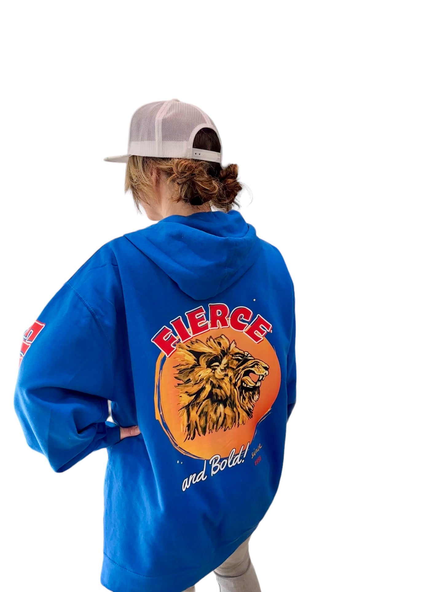 "LIBERTY WARES" FIERCE & BOLD UNISEX ZIP HOODY Royal