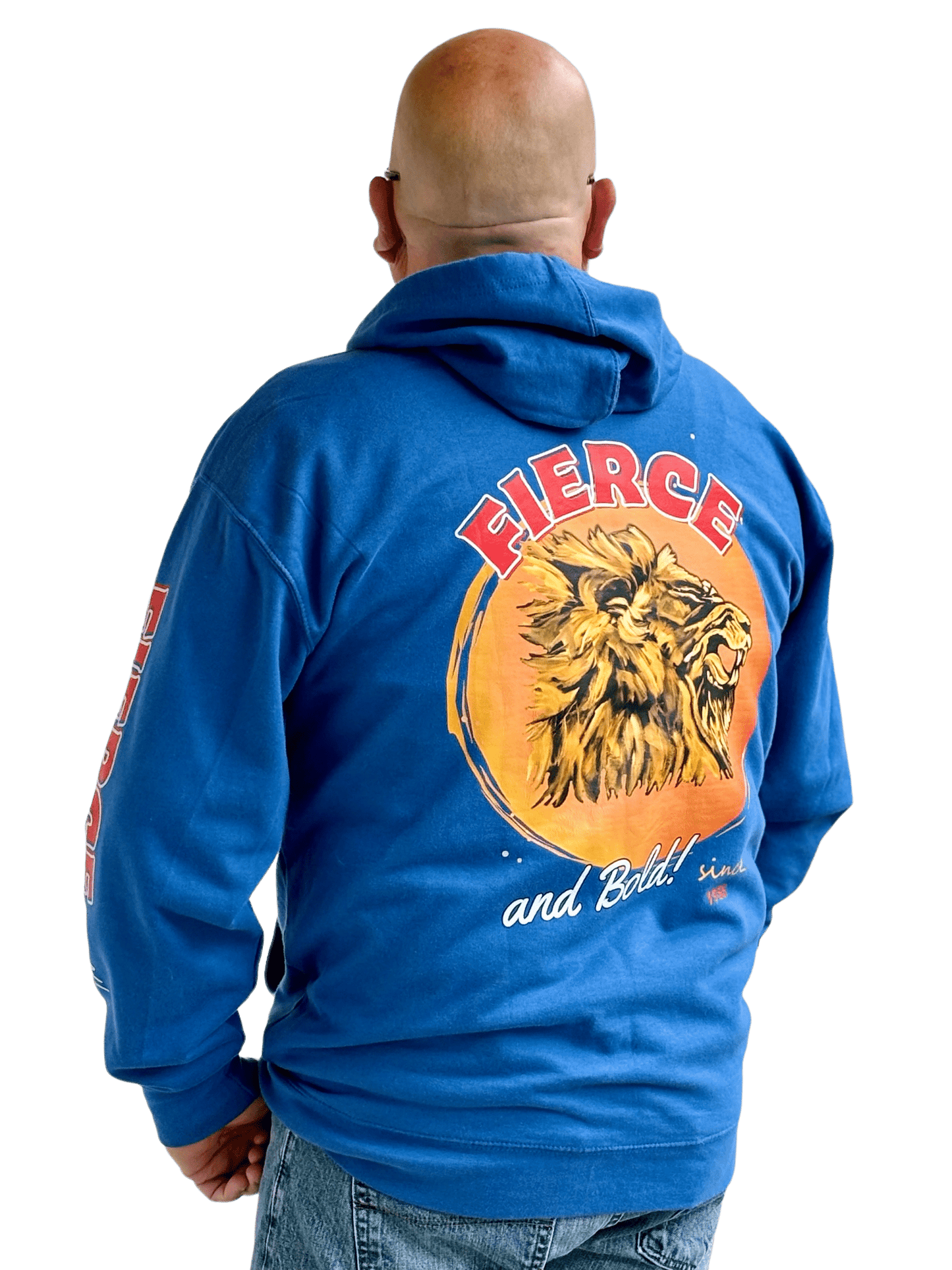 "LIBERTY WARES" FIERCE & BOLD UNISEX ZIP HOODY Royal