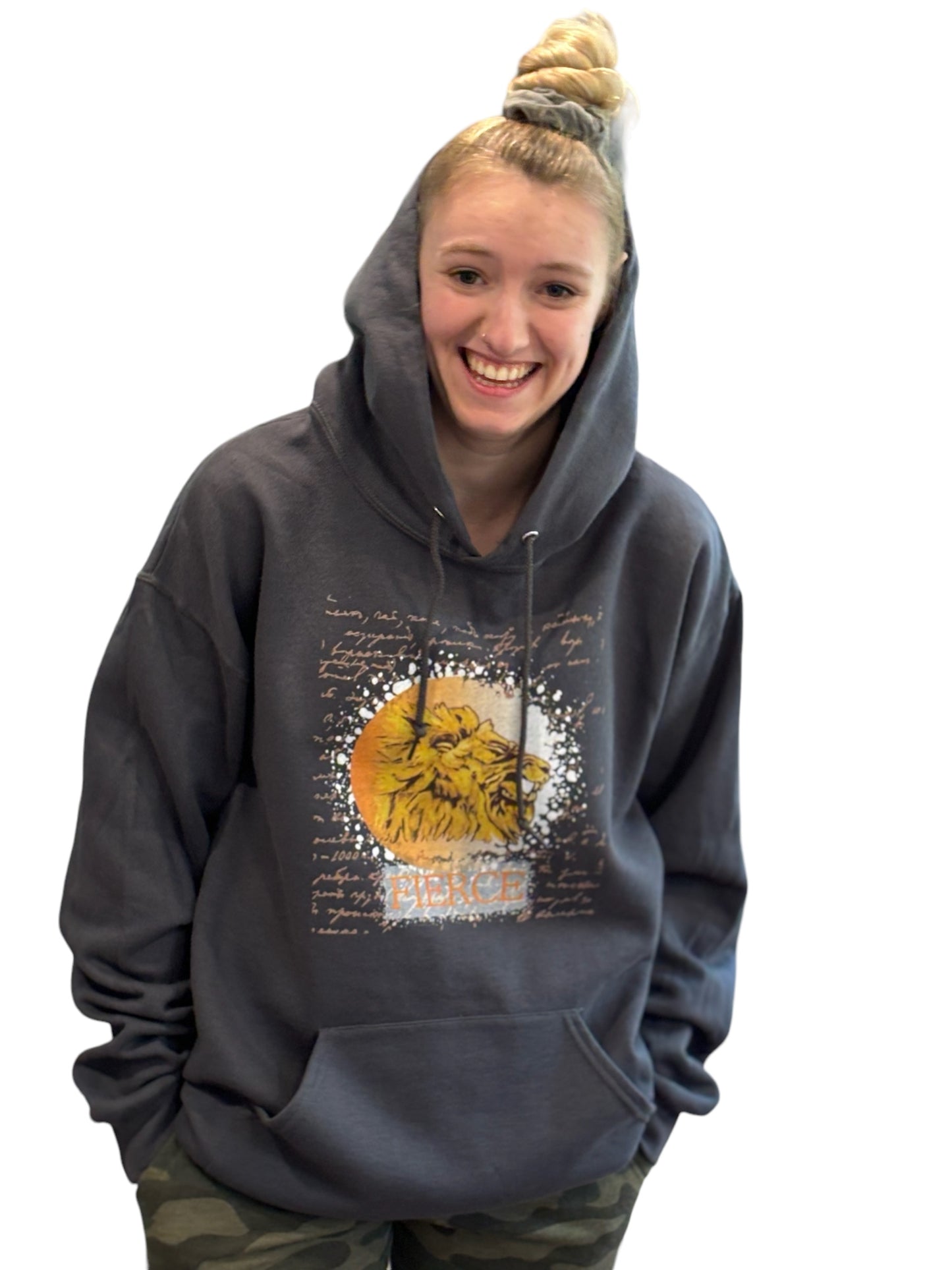 "LIBERTY WARES" FIERCE UNISEX PULLOVER HOODIE Charcoal