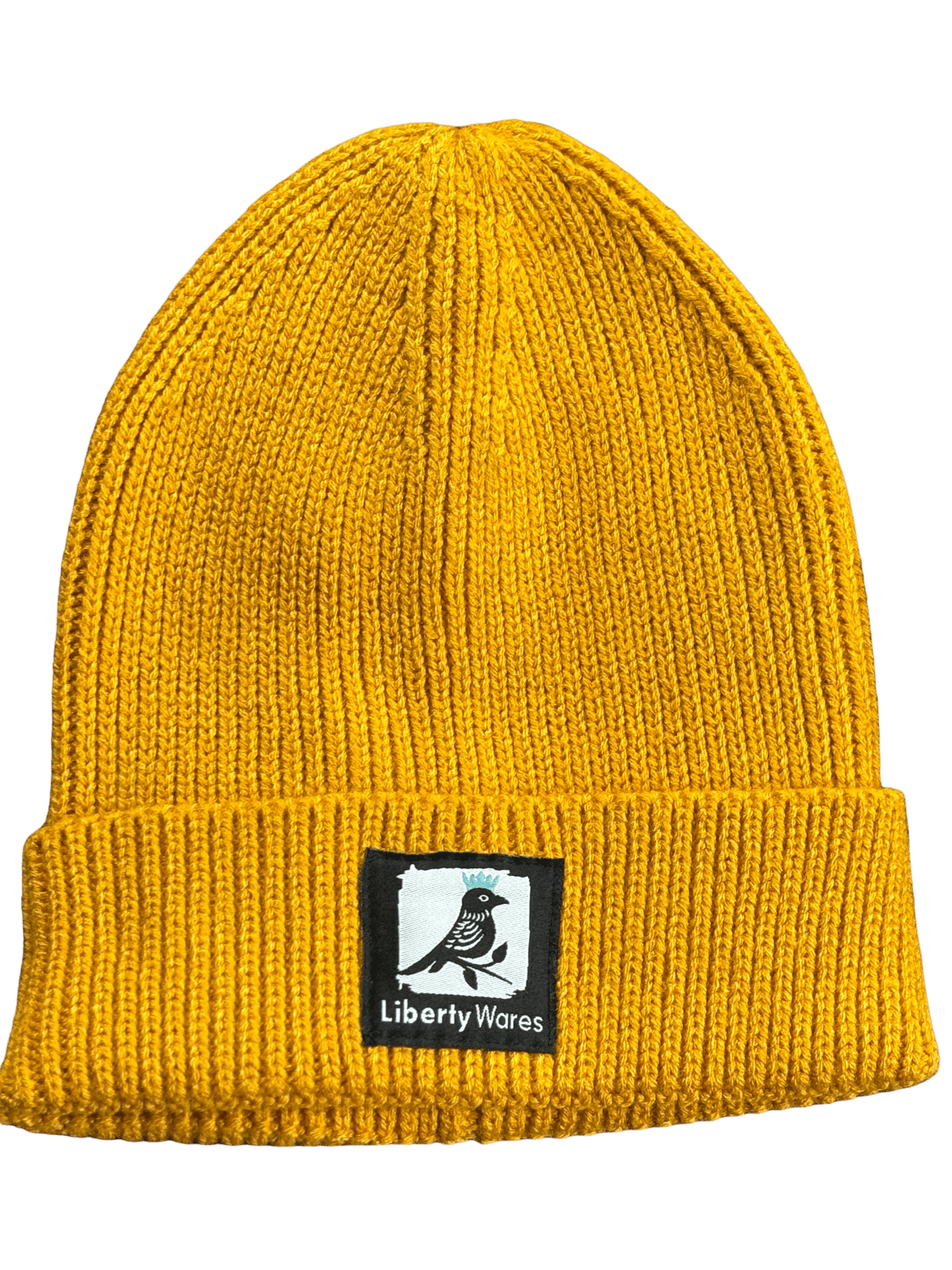 Rib Knit Beanie Mustard