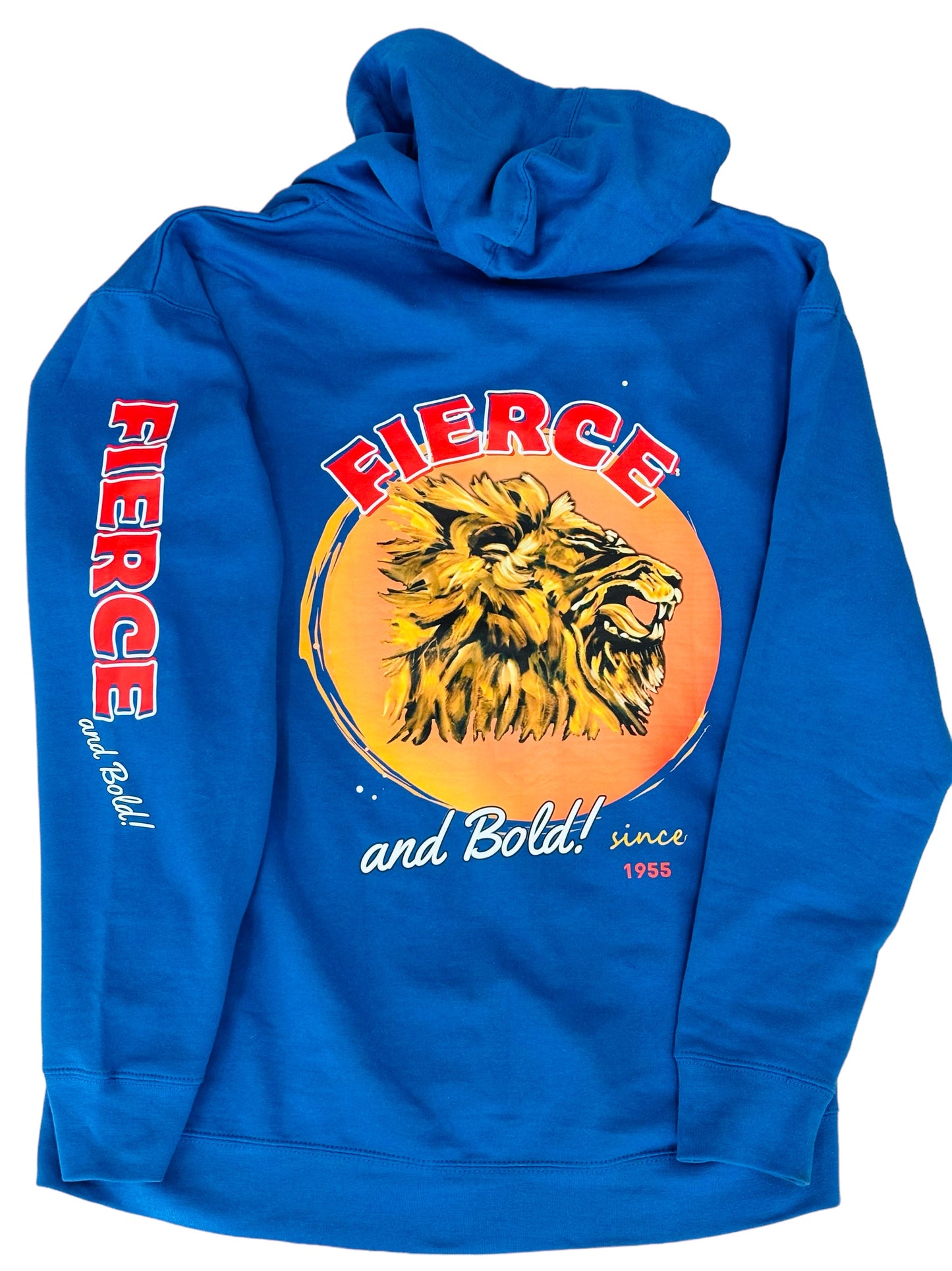 "LIBERTY WARES" FIERCE & BOLD UNISEX ZIP HOODY Royal