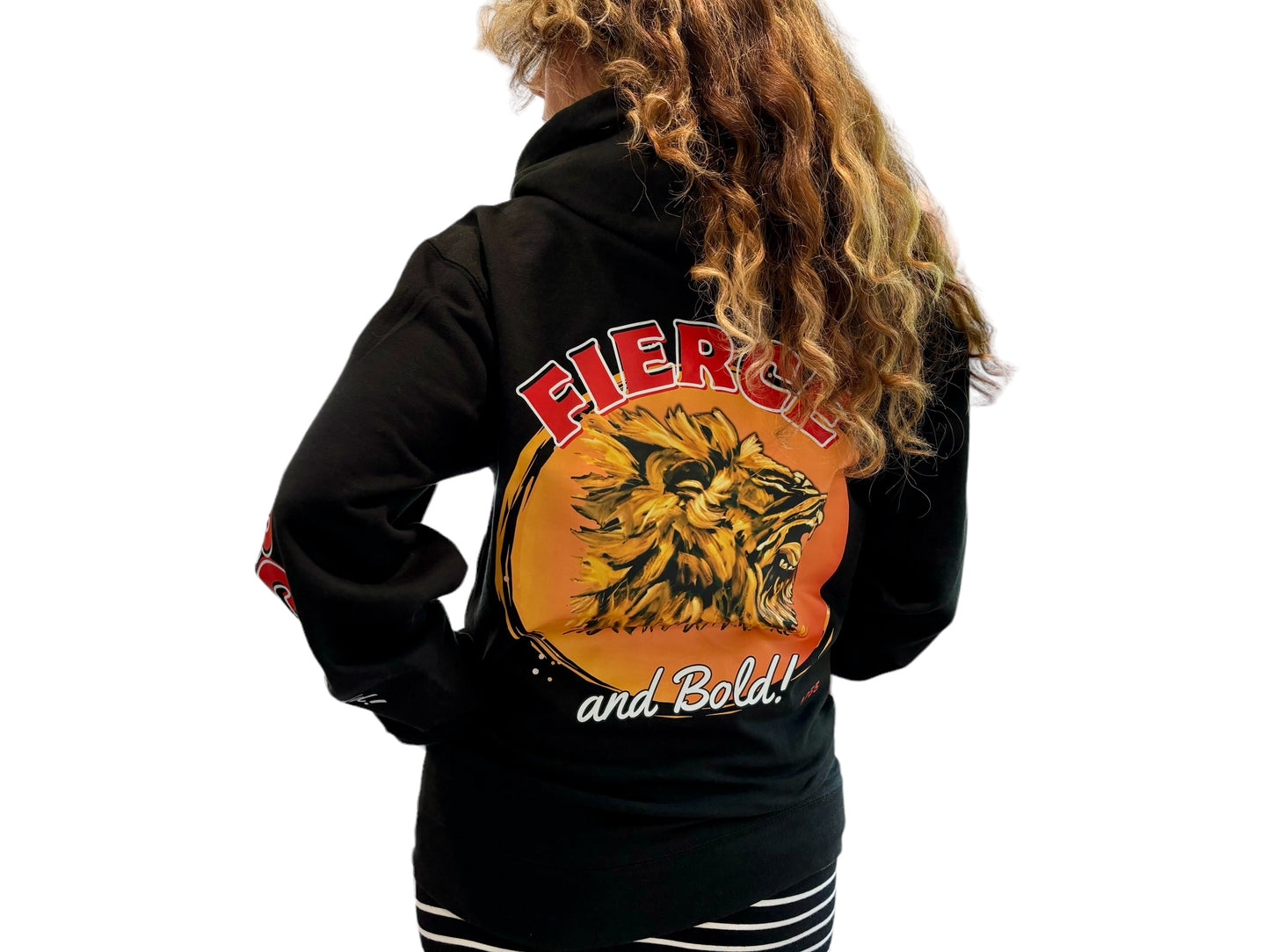 "LIBERTY WARES" FIERCE & BOLD UNISEX ZIP HOODIE Black