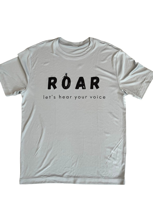 "LIBERTY WARES" ROAR! ATHLETIC TEE Silver