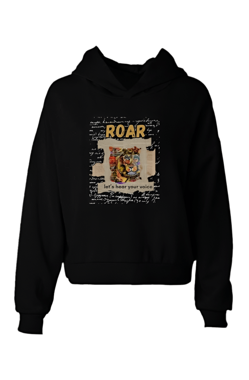 "LIBERTY WARES" VINTAGE ROAR HIP HEIGHT HOODIE Black