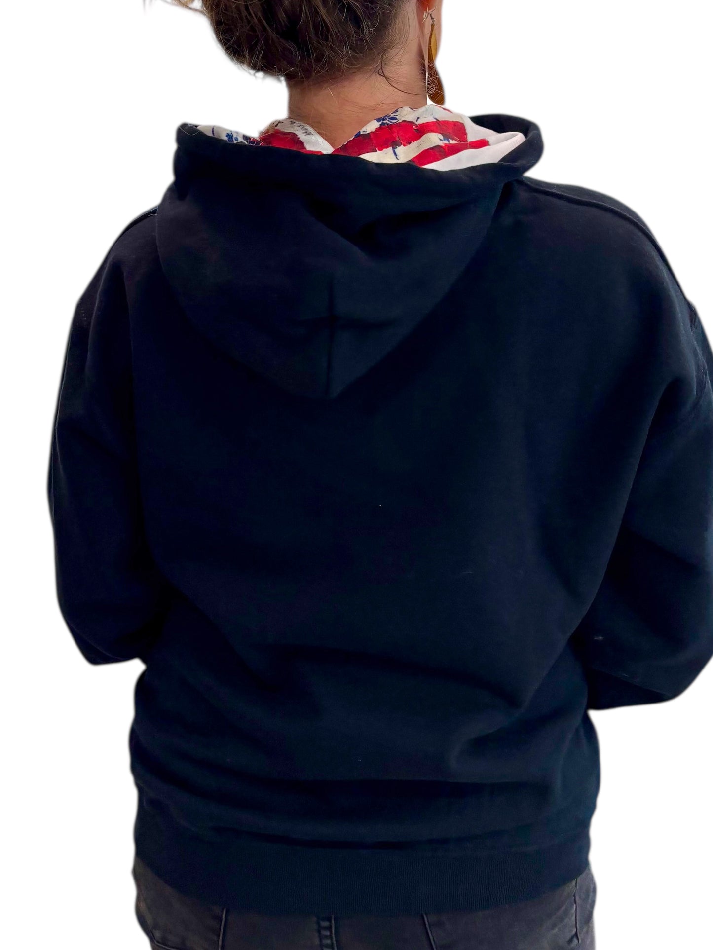 "LIBERTY WARES" UNITE UNISEX HOOD ART HOODIE Black