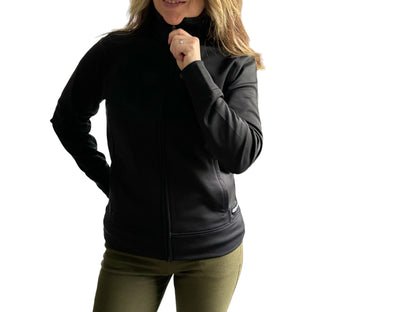 "LIBERTY WARES" FIERCE WOMENS SPORT TEK FLEECE ZIP JACKET Black