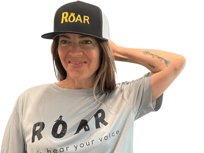 "LIBERTY WARES" CROWN ROAR! 5-PANEL TRUCKER HAT Black
