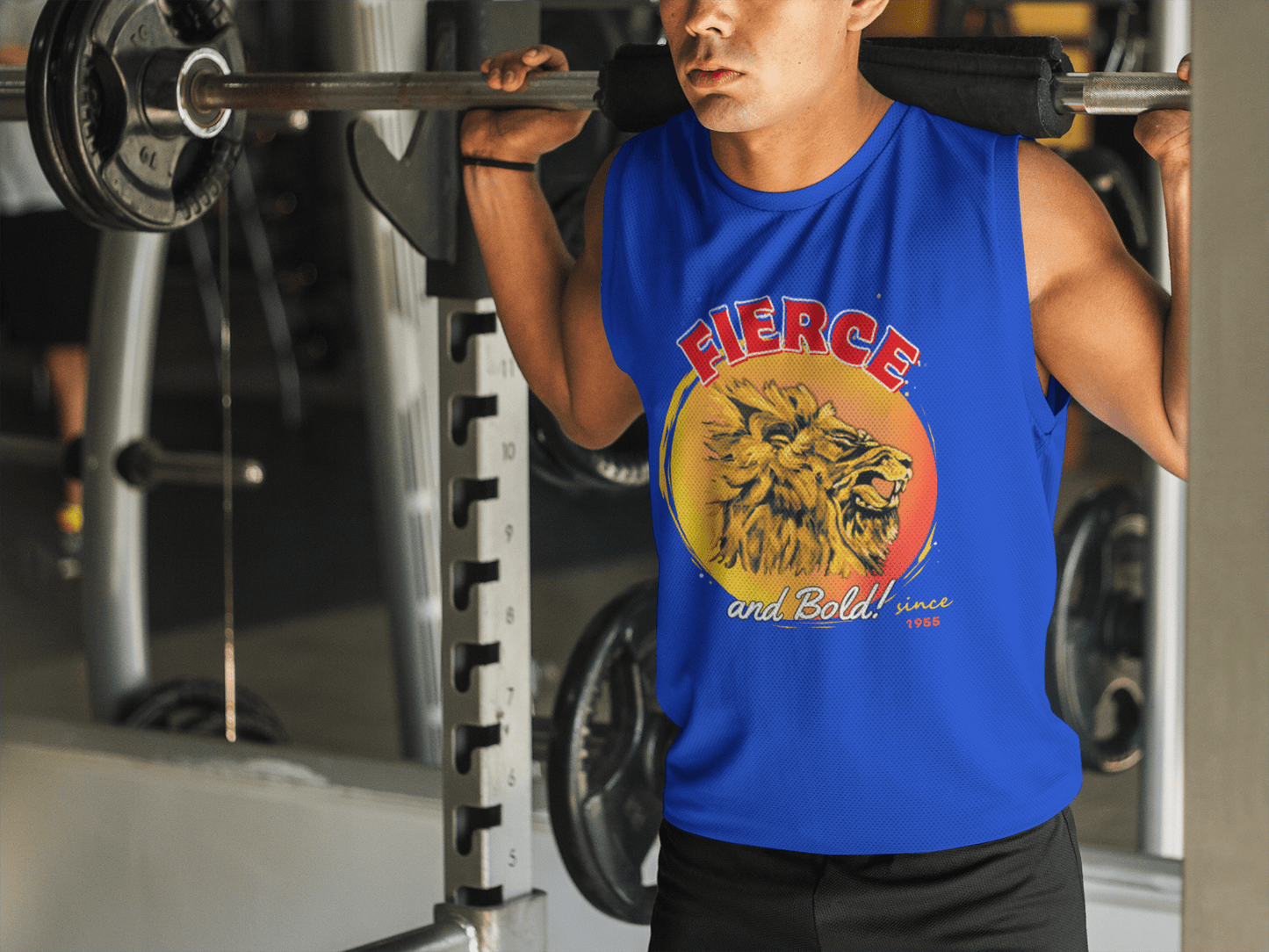 "LIBERTY WARES" FIERCE & BOLD UNISEX MUSCLE TANK Royal