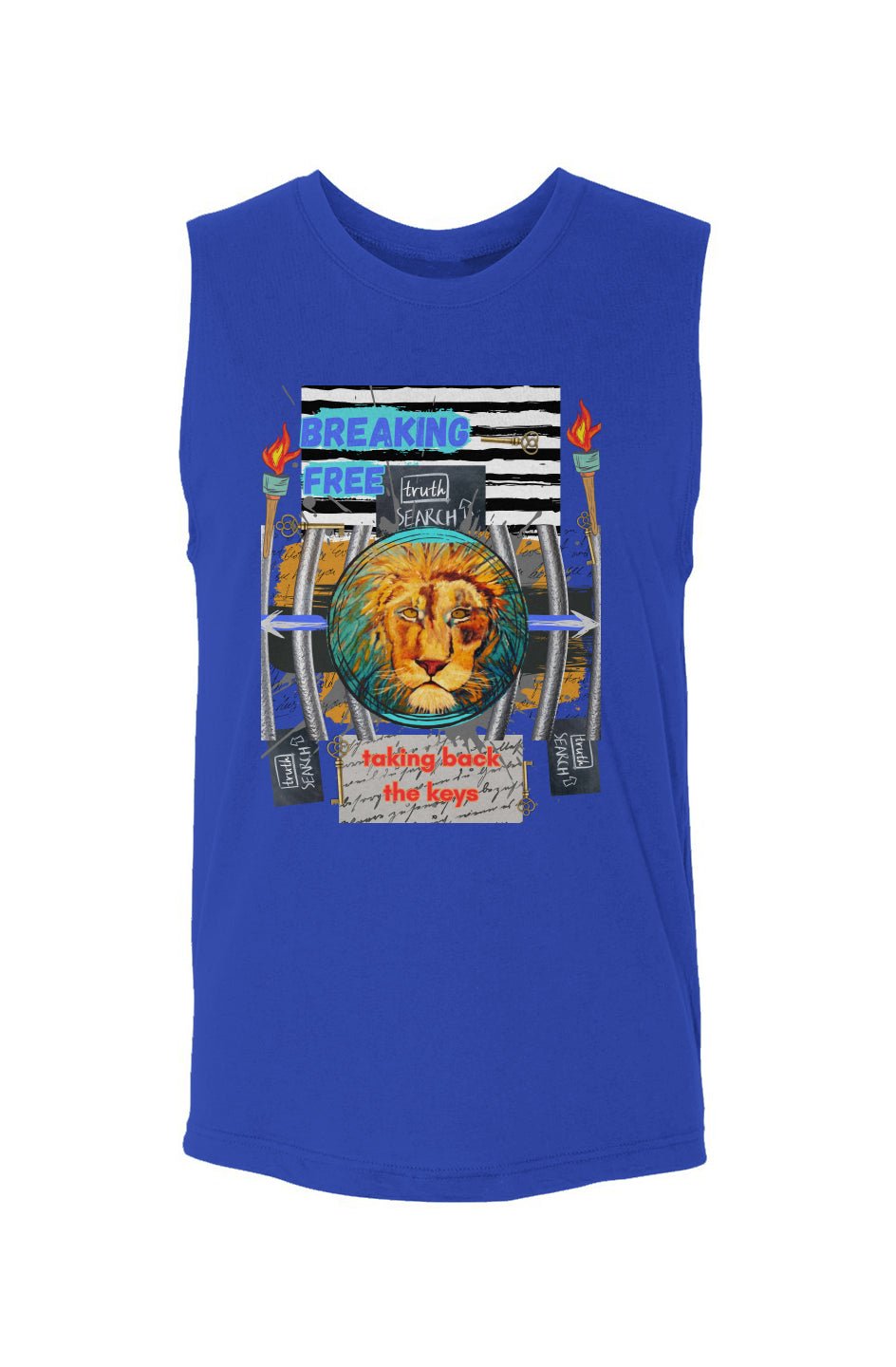 Unisex Blue Tank Top