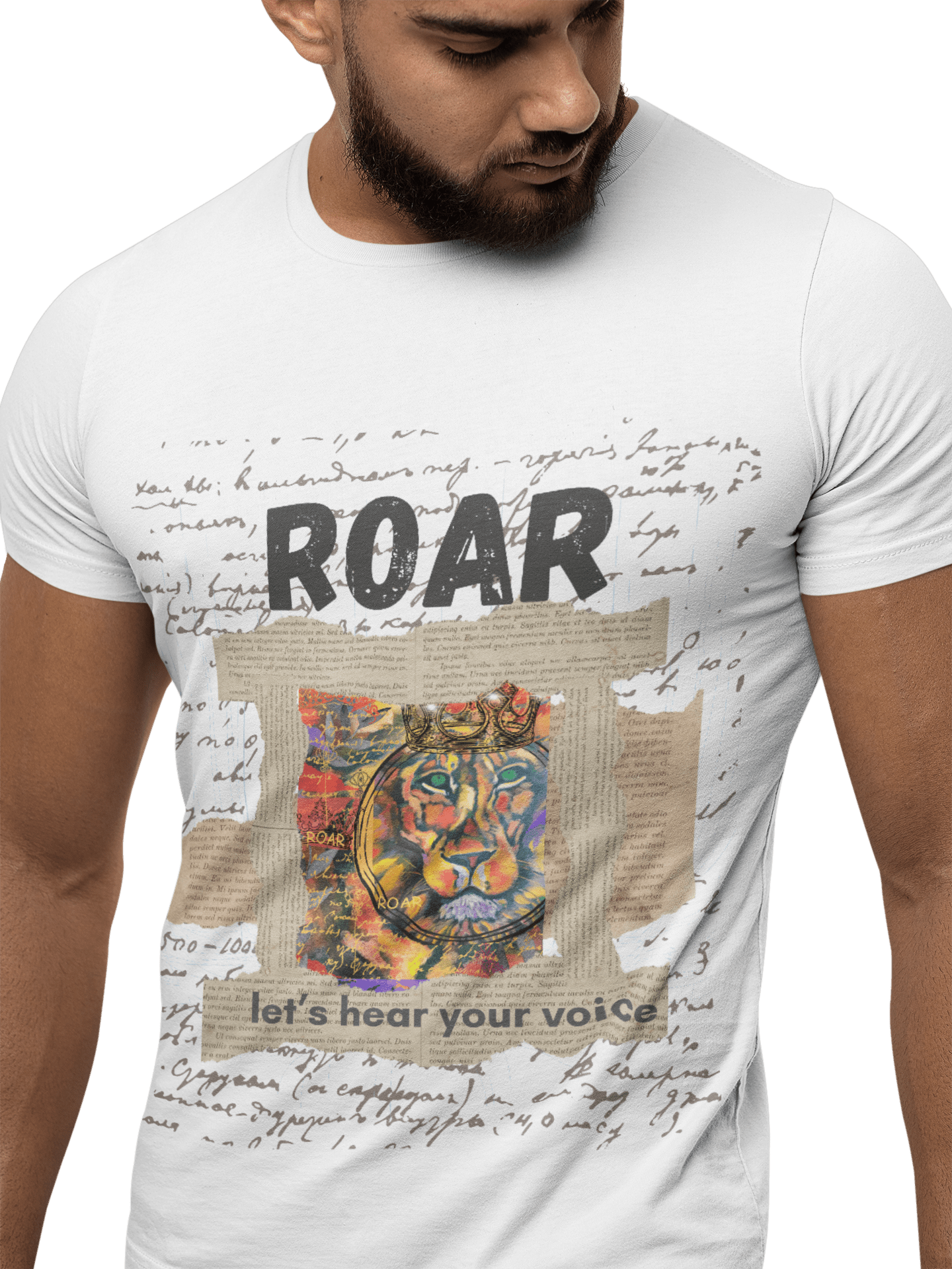 ROAR White T-Shirt 